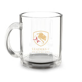 Glass Mug — Leaders of Healthcare Logo 10oz Clear Coffee Cup